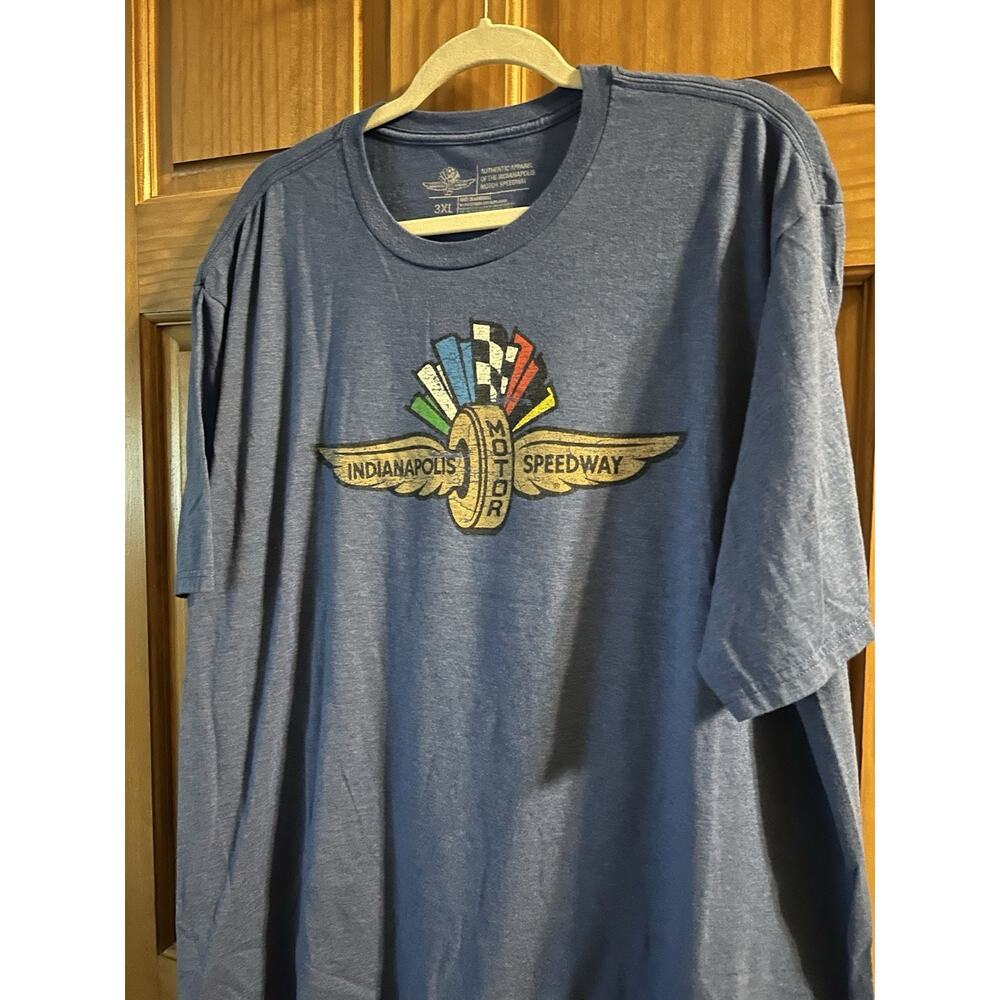Indianapolis Motor Speedway Graphic T-Shirt Short Sleeve Gray Men's 3XL
